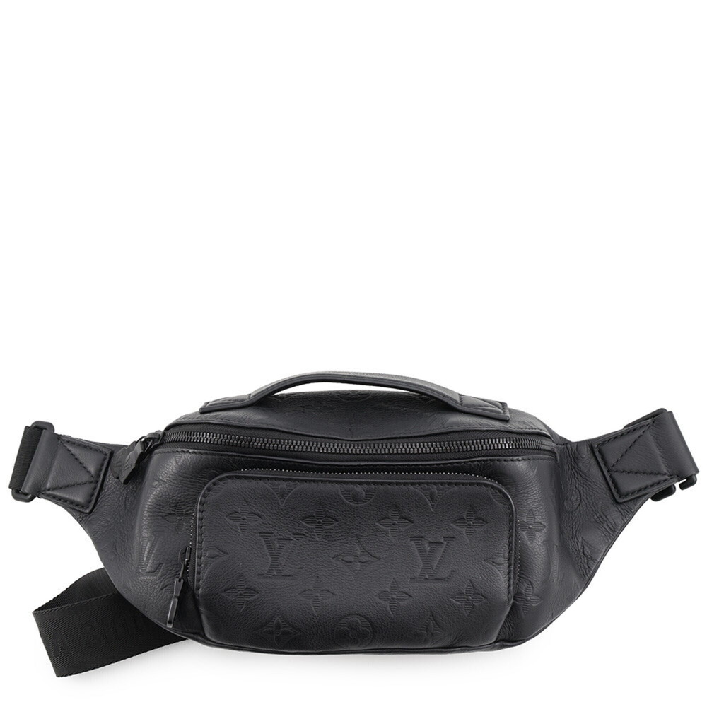 Louis Vuitton Monogram Shadow Lush Bum Bag M47058 Body Waist Black Handbag LO...